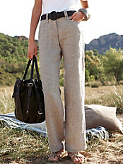 Brax - "Feminine Fit"-Hose in reinem Leinen